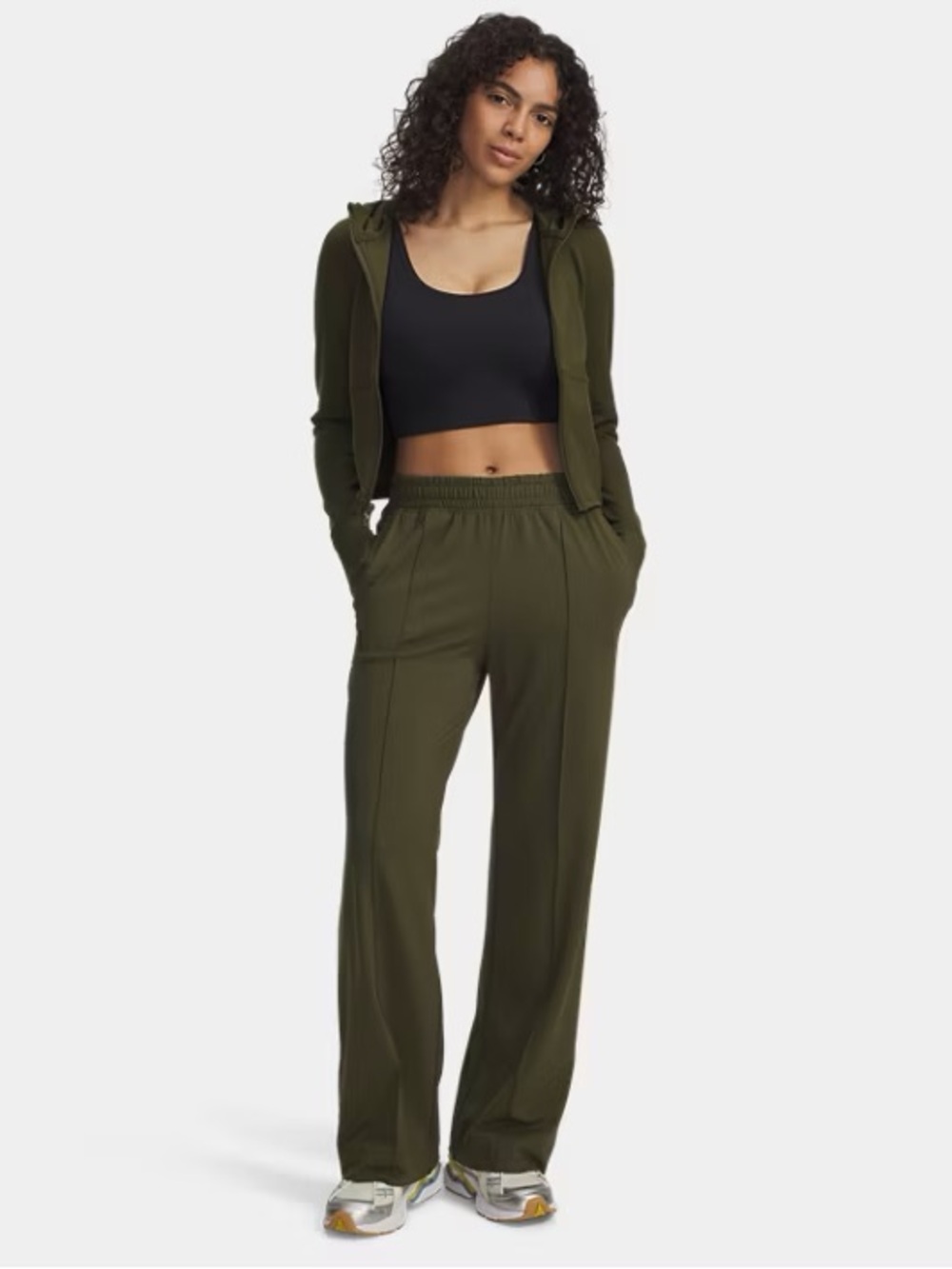Olive Wide leg Lounge Pants